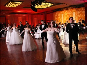 A group of 12 debutantes and 12 cavaliers opened up the 19th edition of the Viennese Winter Ball at The Westin hotel on Saturday, February 20, 2016, by performing the polonaise with the Thirteen Strings Chamber Orchestra.