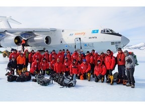 A group of injured Canadian soldiers and businessmen to Antarctica's highest mountain in January 2016. Kristian Bogner - Nikon Ambassador.