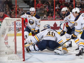 Robin Lehner is still not quite right after injuring his ankle in the season opener last year against the Senators.