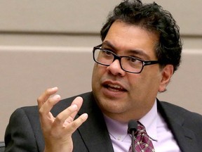 Calgary Mayor Naheed Nenshi strongly defended the Energy East pipeline project at the mayor's breakfast on Feb. 4