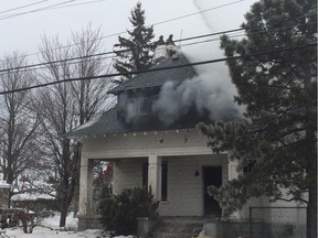 A man suspected of being involved with a fire at 1248 Walkley Rd. on Sunday, Feb. 28, 2016, was in hospital on Monday.