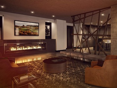 The party room also includes a stylish and welcoming lounge.