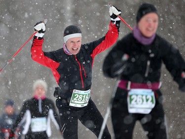 The Gatineau Loppet wrapped up it's 38th edition with skate-style races in Gatineau Quebec Sunday Feb 28, 2016. Hundreds of skiers took part in the Gatineau Loppet Sunday, the biggest international cross-country ski event in Canada.