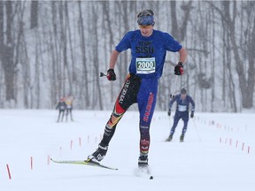 The Gatineau Loppet wrapped up it's 38th edition with skate-style races in Gatineau Quebec Sunday Feb 28, 2016. Petri Bailey took first place in the 27km race with a time of 1:21:59.7. Hundreds of skiers took part in the Gatineau Loppet Sunday, the biggest international cross-country ski event in Canada.