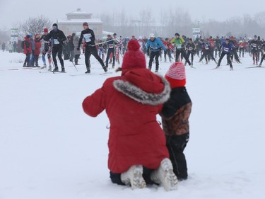 The Gatineau Loppet wrapped up it's 38th edition with skate-style races in Gatineau Quebec Sunday Feb 28, 2016. Thousands of skiers took part in the biggest international cross-country ski event in Canada Sunday.