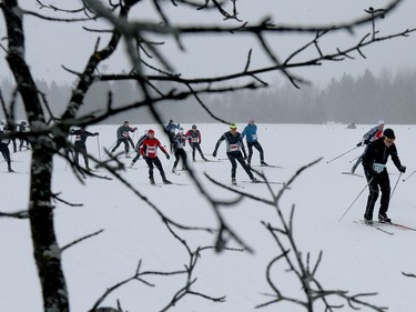 The Gatineau Loppet wrapped up it's 38th edition with skate-style races in Gatineau Quebec Sunday Feb 28, 2016. Thousands of skiers took part in the biggest international cross-country ski event in Canada Sunday.