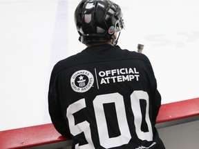 Hockey players enjoyed the ice at the Richcraft Sensplex (Ottawa East) in an attempt to achieve the Guinness World Record for the most participants in an ice hockey exhibition match, February 09, 2016.