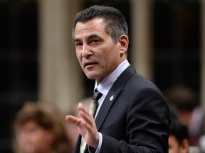 Minister of Fisheries, Oceans and the Canadian Coast Guard Hunter Tootoo, photographed last week in the House of Commons, on Wednesday became the first cabinet minister to submit to questioning in the Senate.
