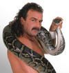 Jake the Snake Roberts performs stand up, not necessarily body slams, tonight.