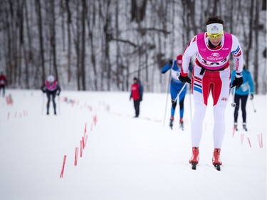 Megan McTavish finishes second the 51km Classique at the Gatineau Loppet Saturday February 27, 2016.