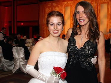 Melanie Greenberg, seen with her mom, Claire, was one of 12 debutantes to perform at the Viennese Winter Ball held at The Westin hotel on Saturday, February 20, 2016.