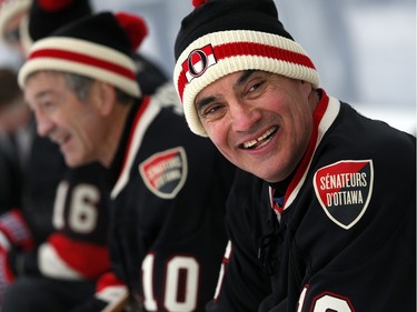 John Chabot was all smiles on the bench.