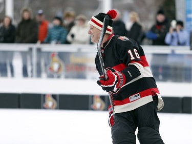 Laurie Boschman, during the shinny game.