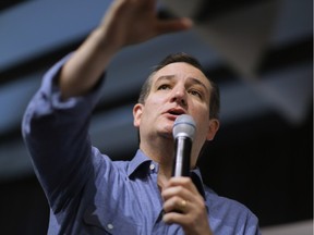 BOW, NH - FEBRUARY 02:  Republican presidential candidate Sen. Ted Cruz (R-TX) answers questions during a campaign town hall meeting at the Crossing Life Church February 2, 2016 in Windham, New Hampshire. Cruz emerged at the top of a crowded GOP presidential field after winning Monday's Iowa caucuses.