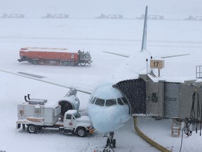 Unstable wintry weather Thursday that brought snow squalls and storms across the U.S. Midwest, southern Ontario, in the Maritimes and Newfoundland and in the U.S. Northeast was causing numerous delays at Ottawa airport.