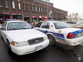 Ottawa police cruisers.