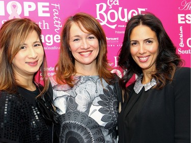 Ruby Cheng was seen at the Revive Your Style benefit held at the Sala San Marco banquet hall on Sunday, January 31, 2016, with Janet Wilson, editor of the Ottawa Citizen Style Magazine, and Maria Iglesias, co-owner of the Sala San Marco.