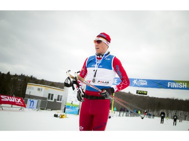 Scott Hill finished first in the 51km Classique race at the Gatineau Loppet Saturday February 27, 2016.