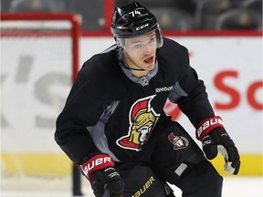 The Senators' Mark Borowiecki will draw back into the lineup against Detroit after being injured last weekend against Columbus.