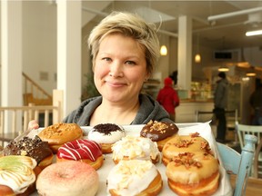 Susan Hamer, the owner of Suzy Q Doughnuts, is thrilled to be in a larger space at their new store at 969 Wellington St. W.