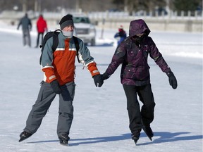 Thousands of people brave frigid temperatures skating on the Rideau Canal Skateway on Sunday, Feb. 14, 2016.