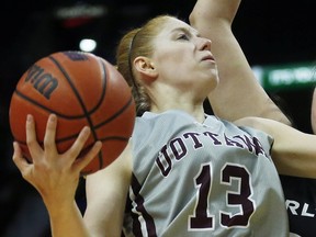 Catherine Traer hit for three from beyond the arc and led the Gee-Gees with 18 points against Laurentian.
