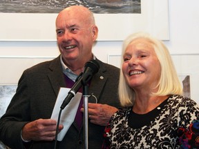 Well-known Ottawa residents Glenn and Barbara McInnes were at the Ottawa Art Gallery on Thursday, February 18, 2016, for the announcement of their $100,000 gift to the OAG's capital campaign.
