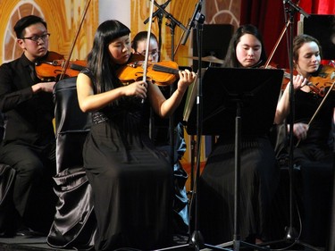 Young musicians with the Junior Thirteen Strings, which was one of the beneficiaries of the Viennese Winter Ball, performed at this year's elegant event, held at The Westin hotel on Saturday, February 20, 2016.