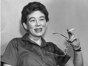 1960 Vancouver Sun file photo of author Margaret Laurence. Dave Buchan/Vancouver Sun