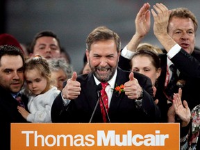 New Democrat Leader Tom Mulcair may face a leadership review at the upcoming party convention in Edmonton.