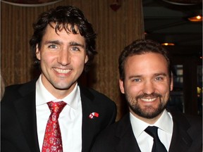 Justin and Alexandre Trudeau in 2010