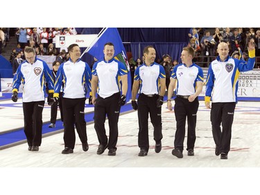 Alberta won the gold medal game at the Tim Hortons Brier held at TD Place Arena Sunday March 13, 2016.