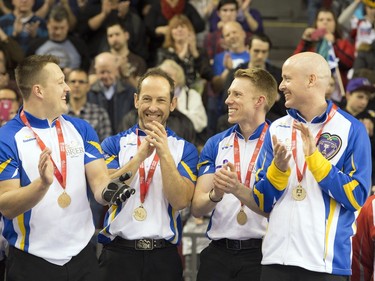 Alberta won the gold medal game at the Tim Hortons Brier held at TD Place Arena Sunday March 13, 2016.