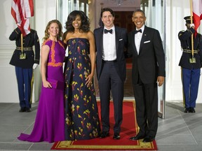 U.S. President Barack Obama and Michelle Obama hosted Prime Minister Justin Trudeau and Sophie Grégoire-Trudeau for a state dinner Thursday. And everyone focused on the fashions.
