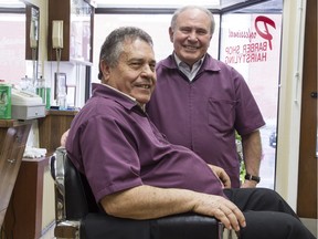Frank and John Maiorino have been working together in the same Somerset barbershop for 55 years.