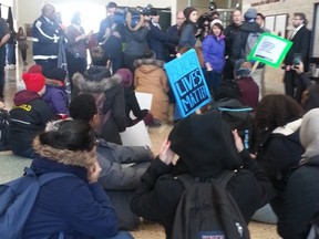 City Hall protest