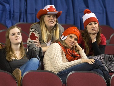 Curling fans take in the action as the Tim Horton's Brier continues on Sunday at TD Place in Ottawa.