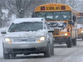 Ottawa school buses were in operation despite Wednesday morning.