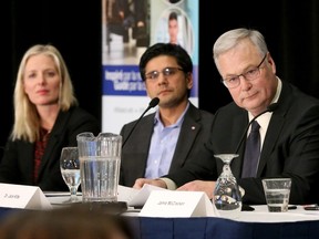 Dr. Jack Kitts, president of The Ottawa Hospital (right), sits on a panel with Ottawa MPP Yasir Naqvi and the Minister of Environment and Climate Change Catherine McKenna.