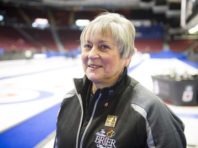 Elaine Brimicombe Vice Chair Special Events and Volunteers at the Tim Hortons Brier held at TD Place Arena Sunday March 13, 2016.   A