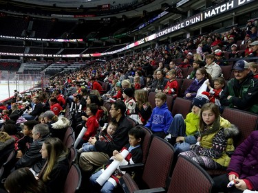 Hundreds of kids took time out of their March break to cheer on their favorite Senators.