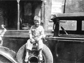 Frankie Cosenzo Jr. on Lett Street in LeBreton Flats in 1946.