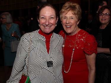 From left, Supreme Court of Canada Justice Rosalie Silberman Abella with Sharon Johnston following the presentation of the Key to the City to Supreme Court Chief Justice Beverley McLachlin at Ottawa City Hall.