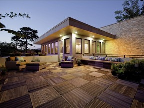 Stone Deck is bringing Bison Deck Products’ gorgeous hardwood deck tiles to the show. They're highly durable and low-maintenance.