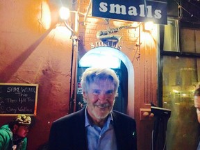 Harrison Ford hung out this week at Smalls Jazz Club in New York.
