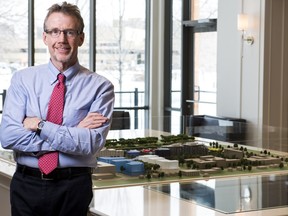 Dave Wallace, president of eQ Homes, is the building brawn behind Greystone Village, a blend of condos, homes and shops spread over 26 acres along the Rideau River.