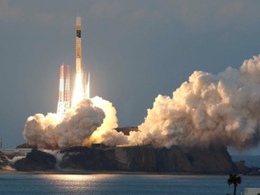 Rocket carrying a Japanese space telescope takes off Feb. 17. Officials have lost contact with the telescope, dubbed Hitomi, which carried gear developed by Ottawa's Neptec Design Group.