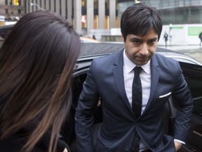Jian Ghomeshi at the Toronto courthouse for the verdict in his sexual assault trial last week.