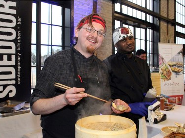 Jonathan Korecki, executive chef at Sidedoor in the ByWard Market, was among the 17 chefs to participate in the fourth annual A Taste For Hope culinary event for the Shepherds of Good Hope, held inside the Horticulture Building at Lansdowne on Wednesday, March 30, 2016.