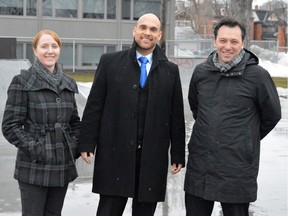 Kimberly Hyslop, Michael Johnston and Dominic Lamb are three of the founding members of Barristers for a Better Bytown. The charity aims to raise money for projects — like the Charlie Bowins Skate Park — to help at-risk youth in Ottawa.